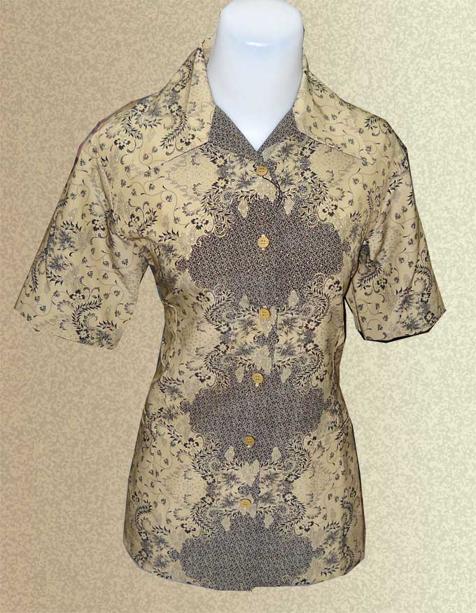 batik perempuan baju Versi Soft Baju Perempuan Hijau Warna Batik Dasaran Baju Pendek Batik