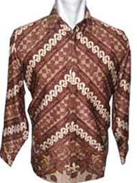  'baju batik motif mega mendung mirror background coklat kuning' 