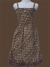 'Batik Dress anak brown' 