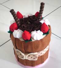  'Souvenir Brown Icy Chocolate Blossom(Kotak Tissue)' 